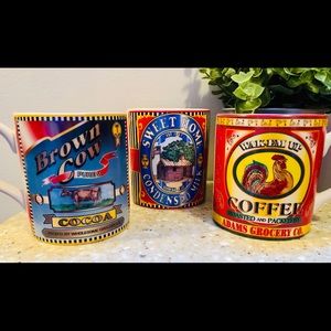 ☕️ Brand New! 3 Retro Mugs ☕️
